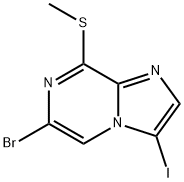 6-BroMo-3-iodo-8-Methylsulfanyl-iMidazo[1,2-a]pyrazine Structure