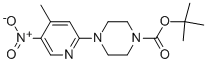4-(5-NITRO-4-METHYLPYRIDIN-2-YL)PIPERAZINE-1-CARBOXYLIC ACID TERT-BUTYL ESTER Structure