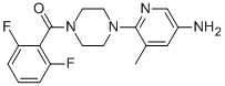 [4-(5-AMINO-3-METHYLPYRIDIN-2-YL)PIPERAZIN-1-YL](2,6-DIFLUOROPHENYL)METHANONE 구조식 이미지