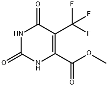 Methyl 2,6-dioxo-5-(trifluoromethyl)-1,2,3,6-tetrahydro-4-pyrimidinecarboxylate Structure