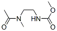 Carbamic  acid,  N-[2-(acetylmethylamino)ethyl]-,  methyl  ester Structure