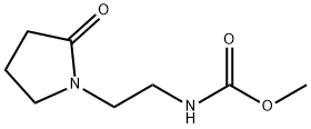 Carbamic  acid,  N-[2-(2-oxo-1-pyrrolidinyl)ethyl]-,  methyl  ester Structure