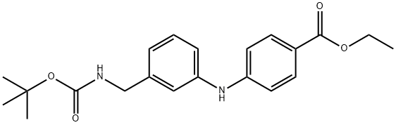 N-(3-BOC-AMINOMETHYLPHENYL)-N-4-(CARBETHOXYPHENYL)AMINE
 Structure
