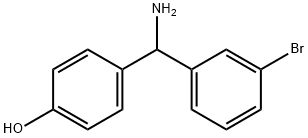 1-(3-Bromophenyl)-1-(4-hydroxyphenyl)methylamine Structure