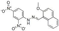 N-[(2-methoxynaphthalen-1-yl)methylideneamino]-2,4-dinitro-aniline 구조식 이미지