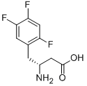 (R)-3-Amino-4-(2,4,5-trifluorophenyl)butyric acid 구조식 이미지