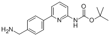 6-[4-(AMINOMETHYL)PHENYL]-2-(BOC-AMINO)-PYRIDINE Structure