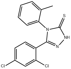 5-(2,4-DICHLOROPHENYL)-4-(2-METHYLPHENYL)-4H-1,2,4-TRIAZOLE-3-THIOL Structure