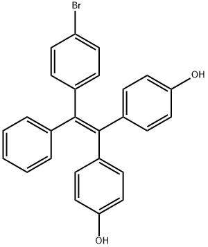 Phenol, 4,4'-[2-(4-bromophenyl)-2-phenylethenylidene]bis- Structure