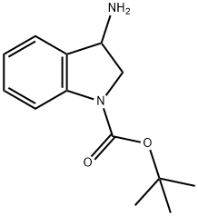 3-AMINO-2,3-DIHYDRO-INDOLE-1-CARBOXYLIC ACID TERT-BUTYL ESTER Structure