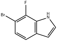 1H-Indole, 6-broMo-7-fluoro- Structure