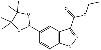 3-에톡시카르보닐-1,2-벤지이소티아졸-5-붕소산피나콜에스테르 구조식 이미지