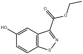 5-Hydroxy-1,2-benzisothiazole-3-carboxylic acid ethyl ester Structure