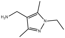 1H-Pyrazole-4-methanamine,  1-ethyl-3,5-dimethyl- Structure