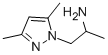 1H-Pyrazole-1-ethanamine,  -alpha-,3,5-trimethyl- Structure