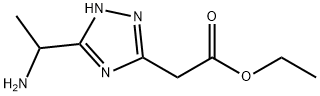 ETHYL 2-(5-(1-AMINOETHYL)-4H-1,2,4-TRIAZOL-3-YL)ACETATE Structure