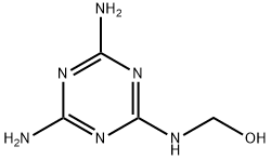 [(4,6-디아미노-1,3,5-트리아진-2-일)아미노]메탄올 구조식 이미지