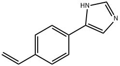1H-이미다졸,5-(4-에테닐페닐)- 구조식 이미지