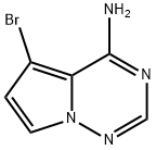 5-broMopyrrolo[1,2-f][1,2,4]triazin-4-aMine Structure