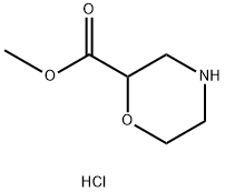 methyl morpholine-2-carboxylate hydrochloride Structure