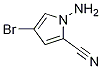 1H-Pyrrole-2-carbonitrile, 1-aMino-4-broMo- 구조식 이미지