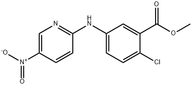 2-chloro-5-(5-nitro-pyridine-2-ylamino)-
benzoic acid methyl ester 구조식 이미지