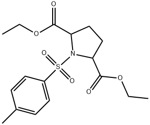 디에틸1-토실피롤리딘-2,5-디카르복실레이트 구조식 이미지