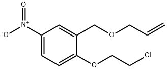 2-((allyloxy)Methyl)-1-(2-chloroethoxy)-4-nitrobenzene Structure