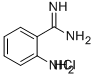 BENZENECARBOXIMIDAMIDE,2-AMINO-,HYDROCHLORIDE (1:1) Structure