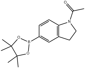 1-(5-(4,4,5,5-TETRAMETHYL-1,3,2-DIOXABOROLAN-2-YL)INDOLIN-1-YL)ETHANONE 구조식 이미지