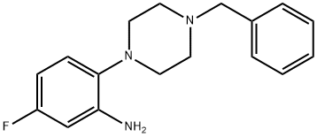 2-(4-Benzyl-1-piperazinyl)-5-fluorophenylamine Structure