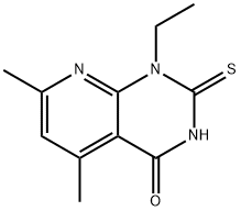 pyrido[2,3-d]pyrimidin-4(1H)-one, 1-ethyl-2-mercapto-5,7-d Structure