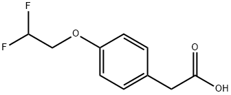 2-[4-(2,2-Difluoroethoxy)phenyl]acetic acid Structure