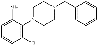 2-(4-Benzyl-1-piperazinyl)-3-chlorophenylamine Structure