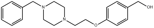 (4-(2-(4-벤질피페라진-1-일)에톡시)페닐)메탄올 구조식 이미지