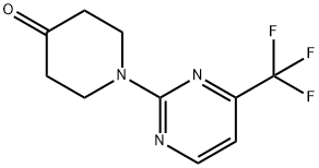 1-(4-(TrifluoroMethyl)pyriMidin-2-yl)piperidin-4-one Structure