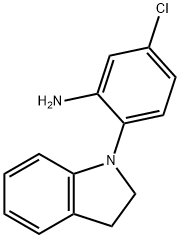 5-chloro-2-(2,3-dihydro-1H-indol-1-yl)aniline 구조식 이미지