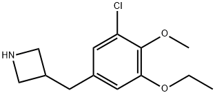 3-[(3-Chloro-5-ethoxy-4-Methoxyphenyl)Methyl]azetidine Structure