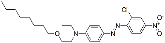 4-[(2-chloro-4-nitrophenyl)azo]-N-ethyl-N-[2-(octyloxy)ethyl]aniline Structure