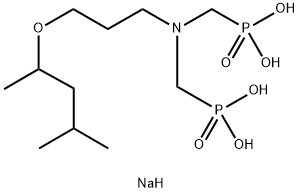 sodium trihydrogen [[[3-(1,3-dimethylbutoxy)propyl]imino]bis(methylene)]bisphosphonate Structure