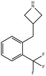 3-[[2-(TrifluoroMethyl)phenyl]Methyl]azetidine Structure