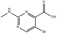 5-BroMo-2-(MethylaMino)pyriMidine-4-carboxylic acid Structure