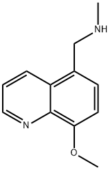 5-(METHYLAMINO)METHYL-8-METHOXYQUINOLINE Structure