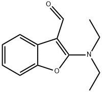 3-Benzofurancarboxaldehyde,  2-(diethylamino)- Structure