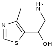 5-Thiazolemethanol,  -alpha--(aminomethyl)-4-methyl- Structure