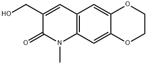 1,4-Dioxino[2,3-g]quinolin-7(6H)-one,  2,3-dihydro-8-(hydroxymethyl)-6-methyl- 구조식 이미지