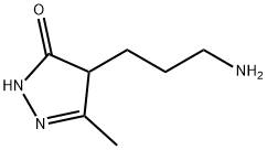3H-Pyrazol-3-one,  4-(3-aminopropyl)-2,4-dihydro-5-methyl- 구조식 이미지
