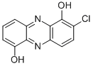 1,6-Dihydroxy-2-chlorophenazine 구조식 이미지