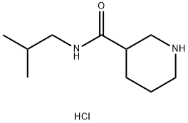 N-Isobutyl-3-piperidinecarboxamide hydrochloride Structure