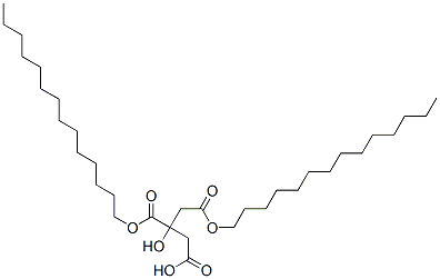 ditetradecyl hydrogen 2-hydroxypropane-1,2,3-tricarboxylate  Structure